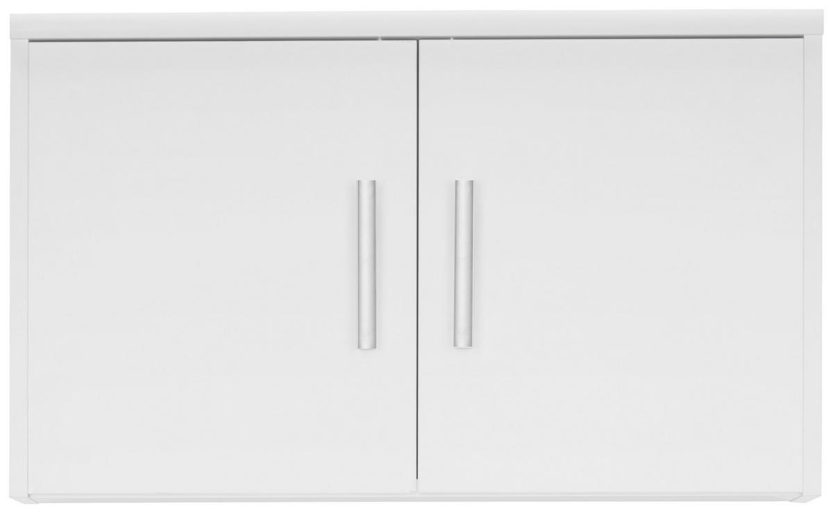 SZEKRÉNYRÁTÉT  - ezüstszínű/fehér, Konventionell, műanyag/faalapú anyag (72/43/54cm) - Xora