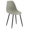 STOLSET 2 styck stål matt  - svart/grå, Design, metall/plast (45,5/81/58cm) - Livetastic