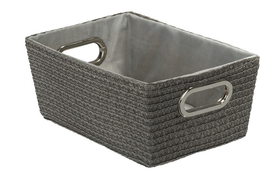 KORG - grå, Basics, plast (20/28/12cm)
