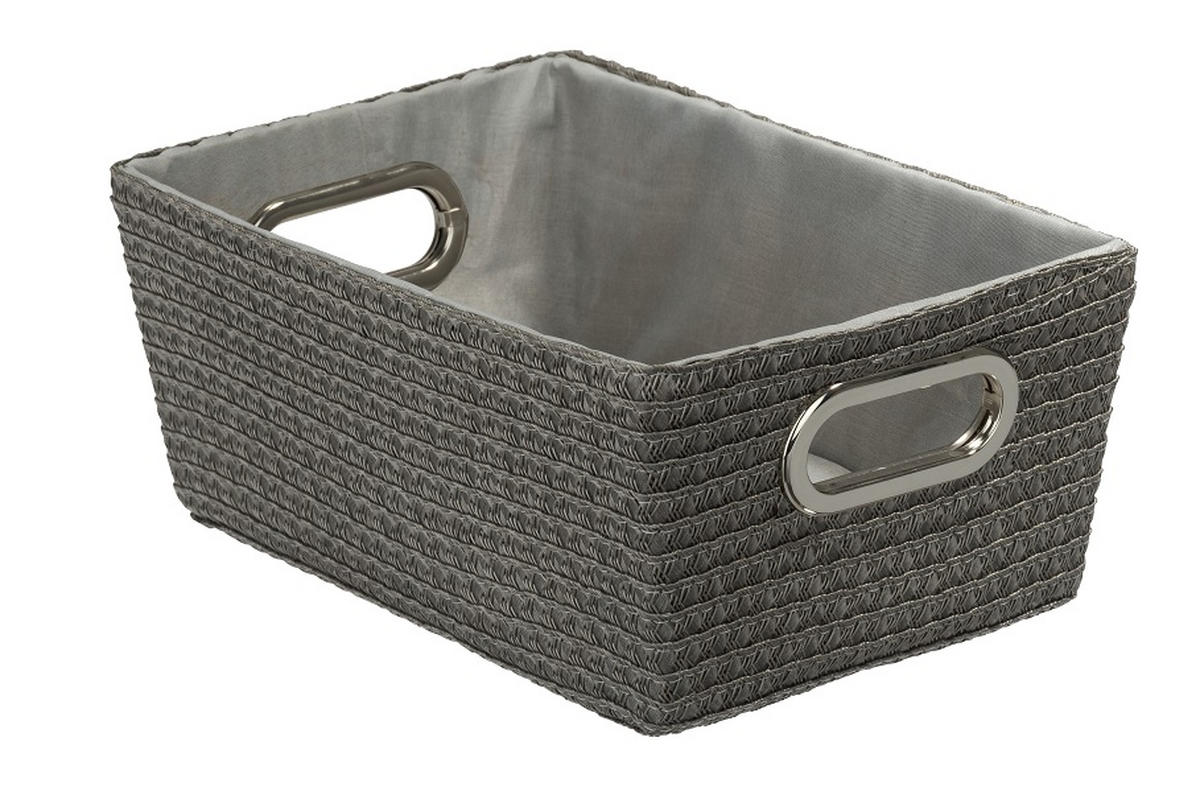 KORG - grå, Basics, plast (20/28/12cm)