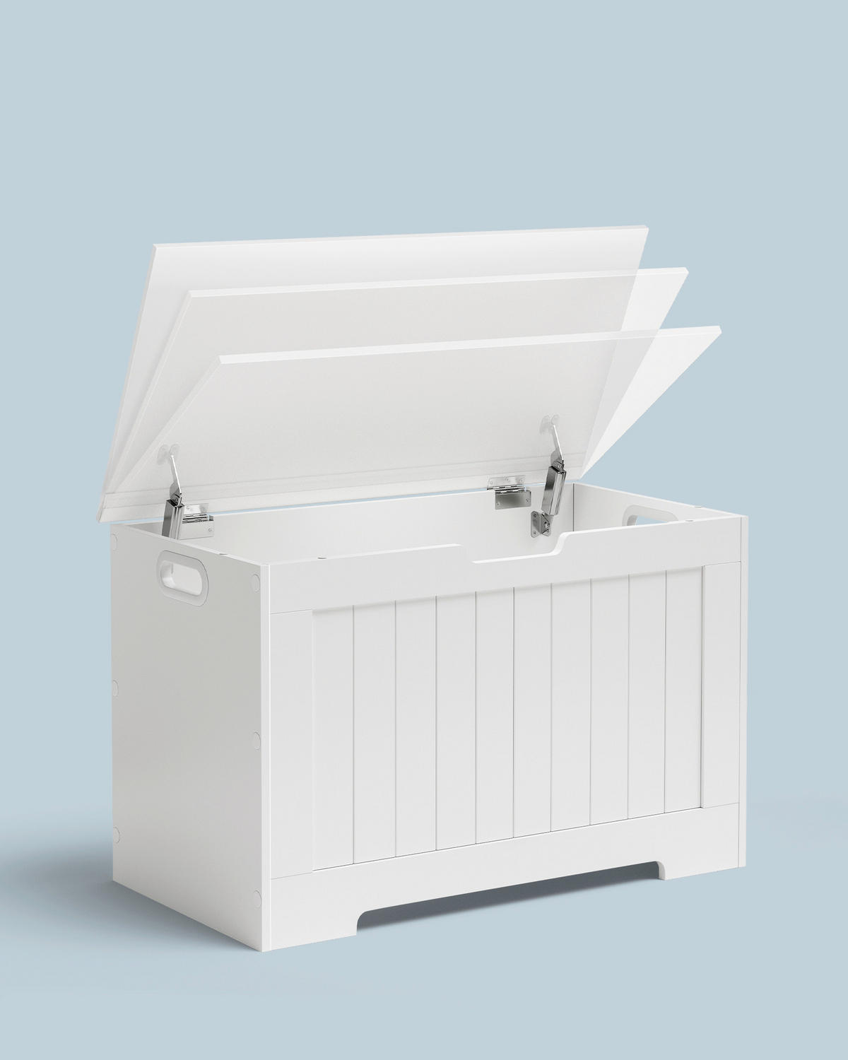 TRUHE in 76/48/40 cm  - Weiß, Trend, Holzwerkstoff (76/48/40cm) - Boxxx