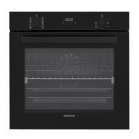EINBAUBACKOFEN  - Schwarz, Basics, Glas/Metall (59.5/59.5/57.5cm) - Daewoo