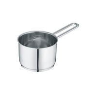 STIELKASSEROLLE b.mini 0,7 L  - Grau Hochglanz, Basics, Metall (13,5/7,5/25,5cm) - Berndes