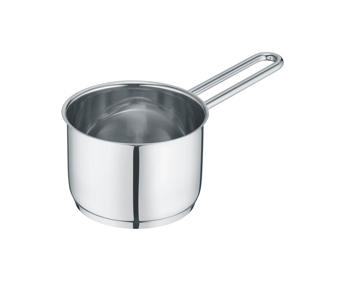 STIELKASSEROLLE b.mini 0,7 L  - Grau Hochglanz, Basics, Metall (13,5/7,5/25,5cm) - Berndes