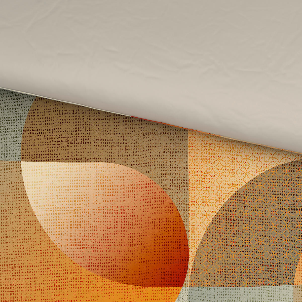 WENDEBETTWÄSCHE 2-teilig Satin 140/200 cm  - Orange, Textil (140/200cm) - Esposa