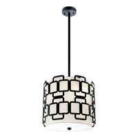 HÄNGELEUCHTE Hinkley 37,9/33,2 cm   - Schwarz, Design, Textil/Metall (37,9/33,2cm) - Elstead Lighting