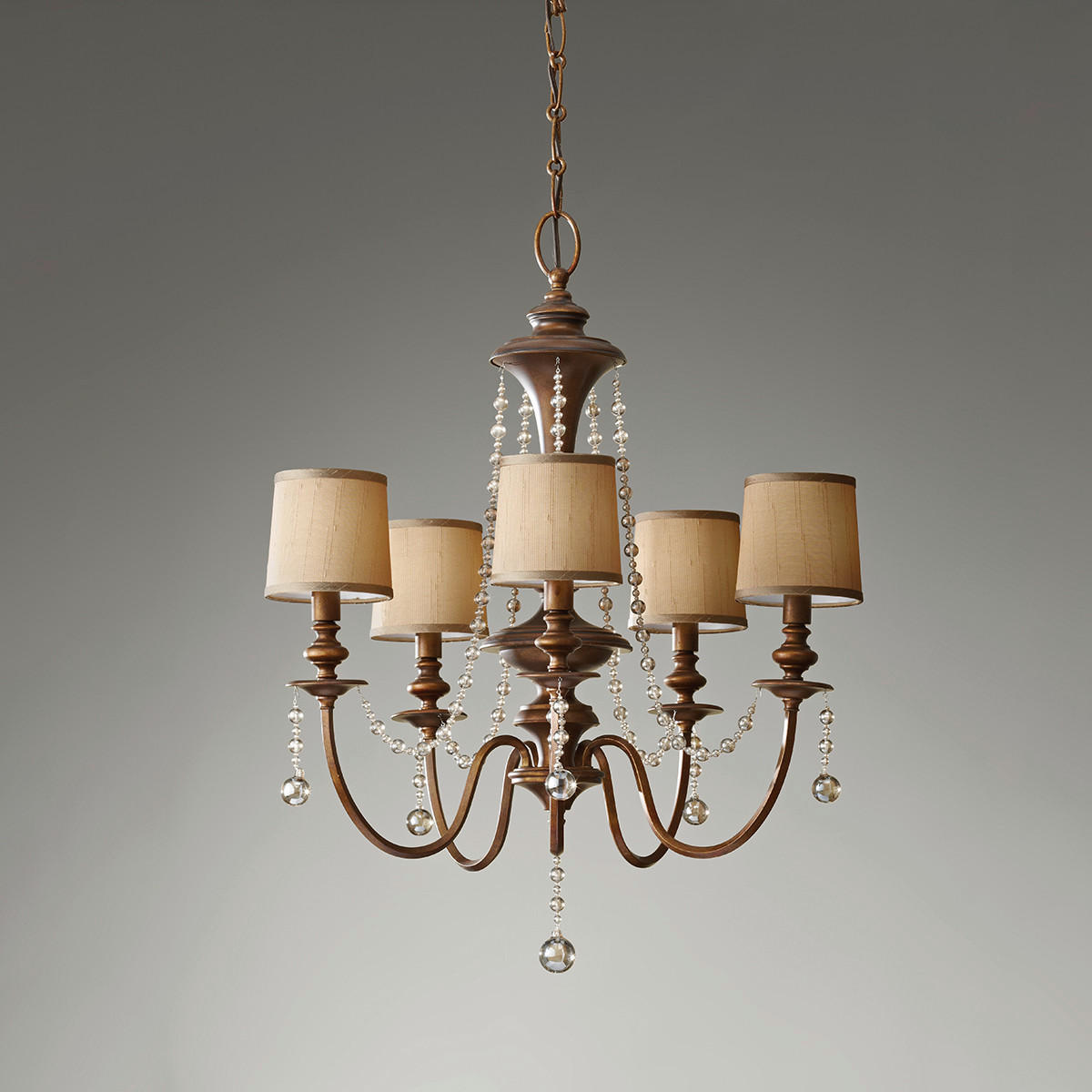KRONLEUCHTER 64.9/88 cm    - Goldfarben, Konventionell, Metall (64.9/88cm) - Elstead Lighting