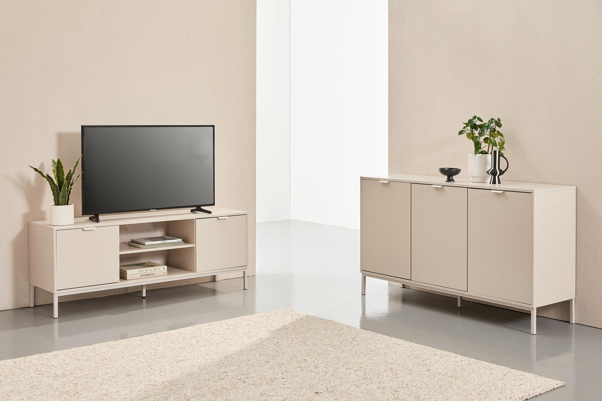 SIDEBOARD  140/80/40 cm  - Kaschmir, Design, Holzwerkstoff/Metall (140/80/40cm) - MID.YOU