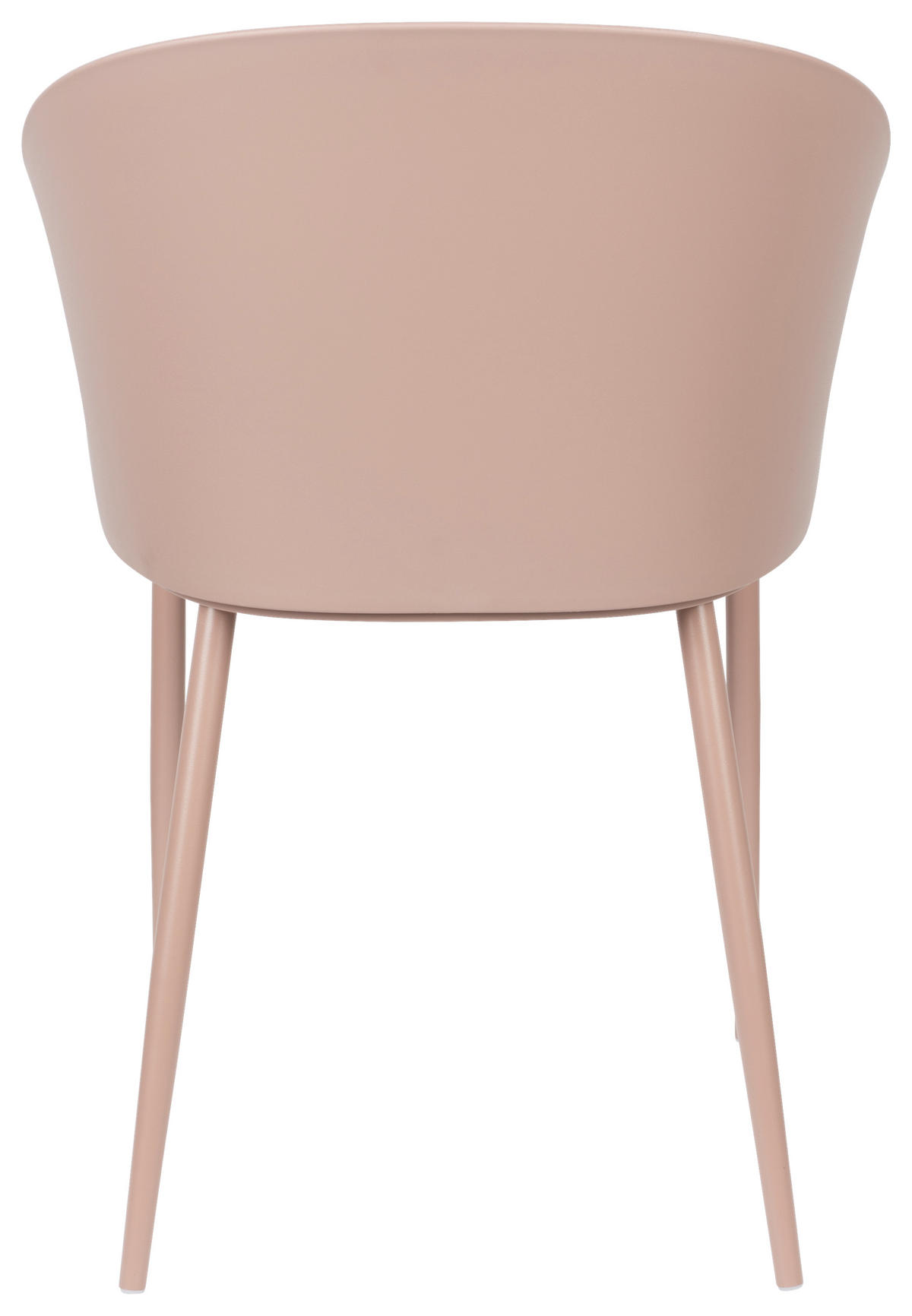 STUHL Rosa  - Rosa, KONVENTIONELL, Kunststoff/Metall (57/81/53,5cm) - Livetastic