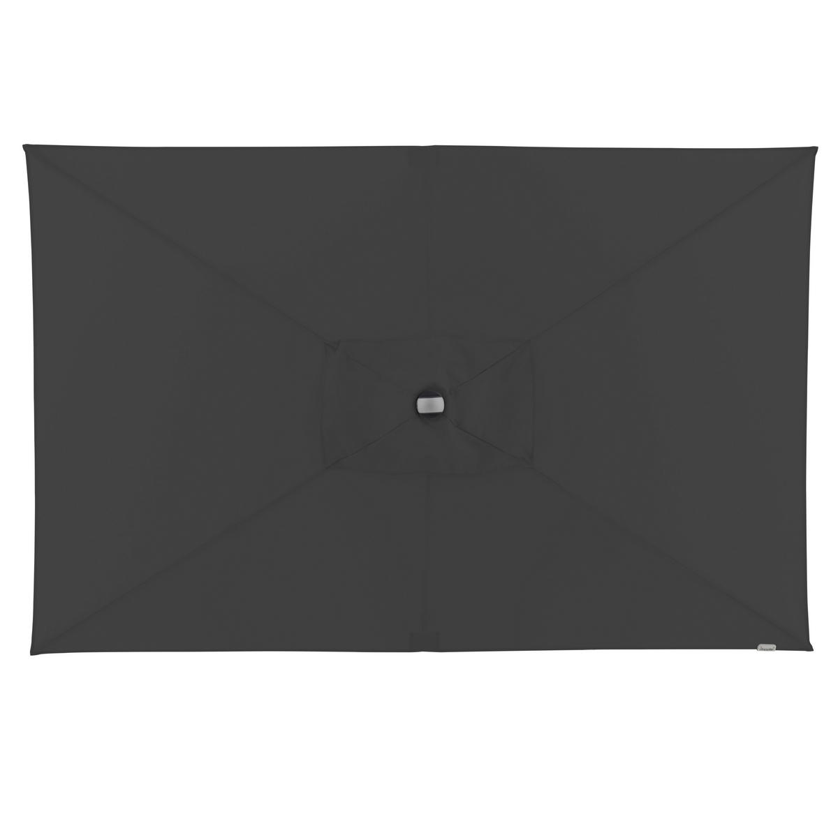 SONNENSCHIRM 220x140 cm Schwarz  - Silberfarben/Schwarz, Design, Textil/Metall (220/140cm) - Doppler