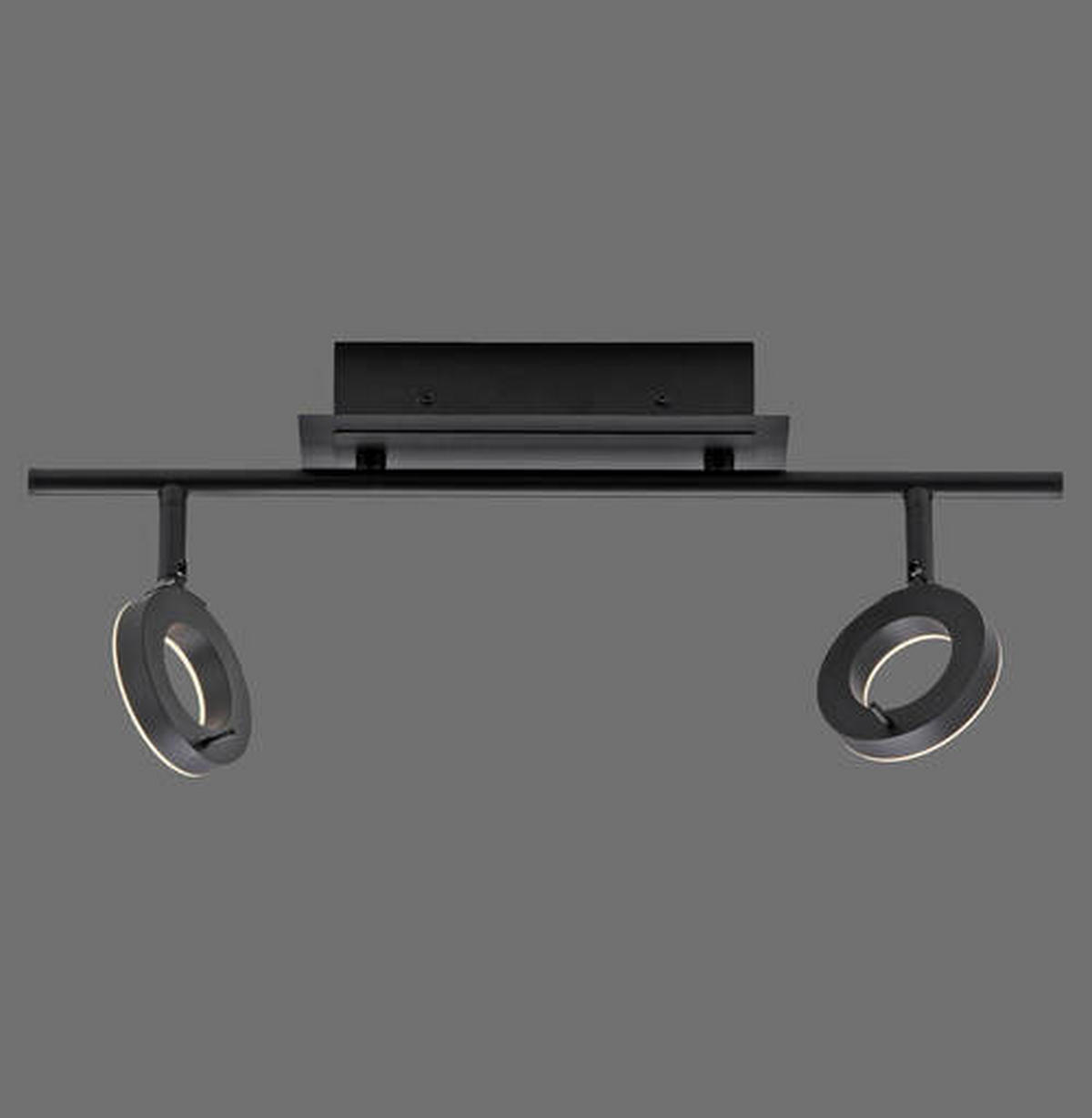 BADEZIMMER-DECKENLEUCHTE    50,5/18/19 cm  - Anthrazit, Design, Kunststoff/Metall (50,5/18/19cm) - Paul Neuhaus