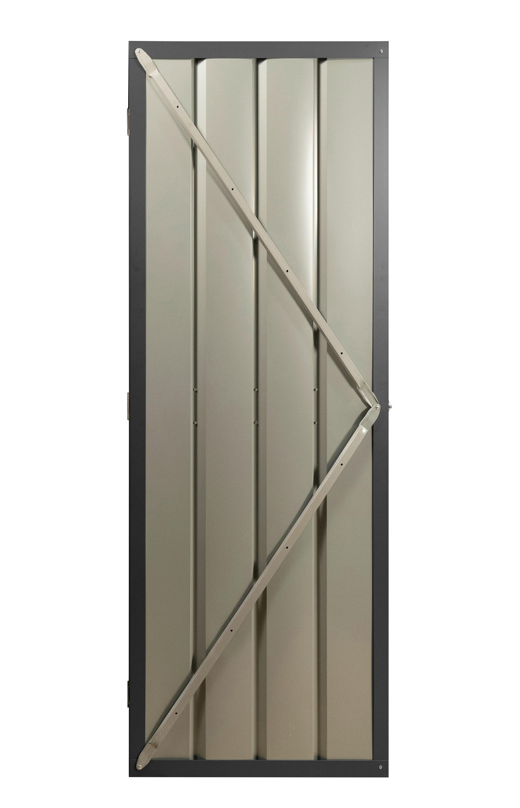 SCHWINGTÜR-KIT FÜR GEWÄCHSHAU - Anthrazit, Basics, Metall (67/194cm)