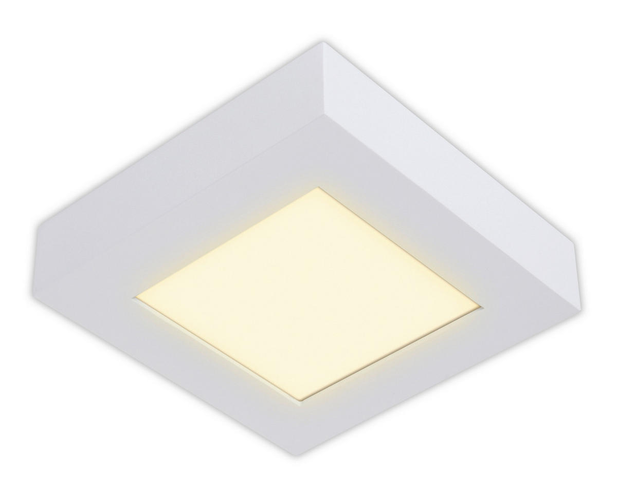 LED-DECKENLEUCHTE 17/17/4 cm   - Weiß, Basics, Kunststoff/Metall (17/17/4cm) - Näve
