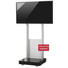 TV-RACK Melamin Silberfarben - Silberfarben, KONVENTIONELL, Metall (70/177/65cm)