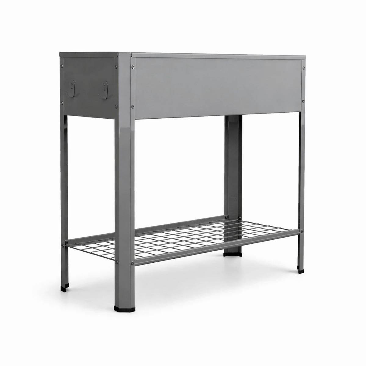 HOCHBEET - Schwarz, Modern, Metall (80/80/35cm)