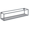 WANDREGAL 70/16/16 cm  - Dunkelgrau, Basics, Metall (70/16/16cm) - home24
