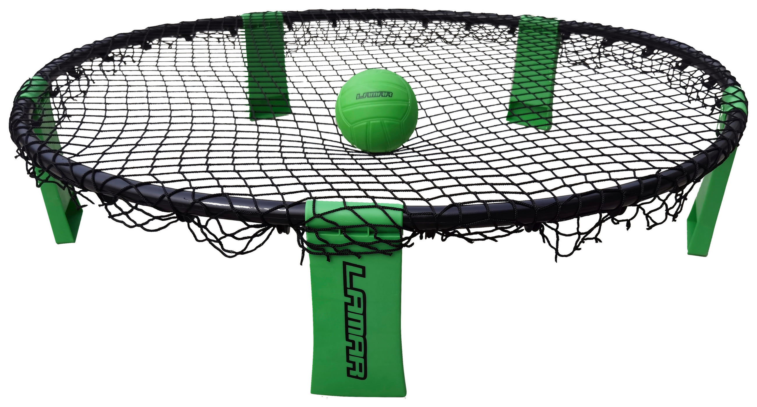 2 VS 2 VOLLEYBALLSPIEL LAMAR - Schwarz/Hellgrün, KONVENTIONELL, Kunststoff (92/20,5cm)