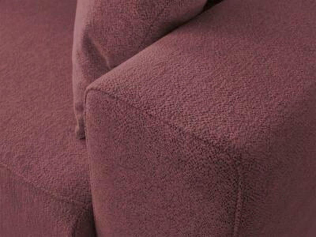 ECKSOFA Ottomane links  ATILLA Rot Flachgewebe  - Rot/Schwarz, MODERN, Kunststoff/Textil (149/244cm)