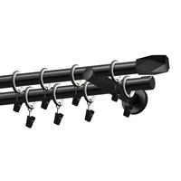 GARNIŠNA VODILICA crna metal - crna, Osnovno, metal (160cm) - Gardinia