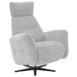 RELAXSESSEL in Textil Hellgrau  - Hellgrau/Schwarz, Design, Textil/Metall (78/113/90cm) - Dieter Knoll