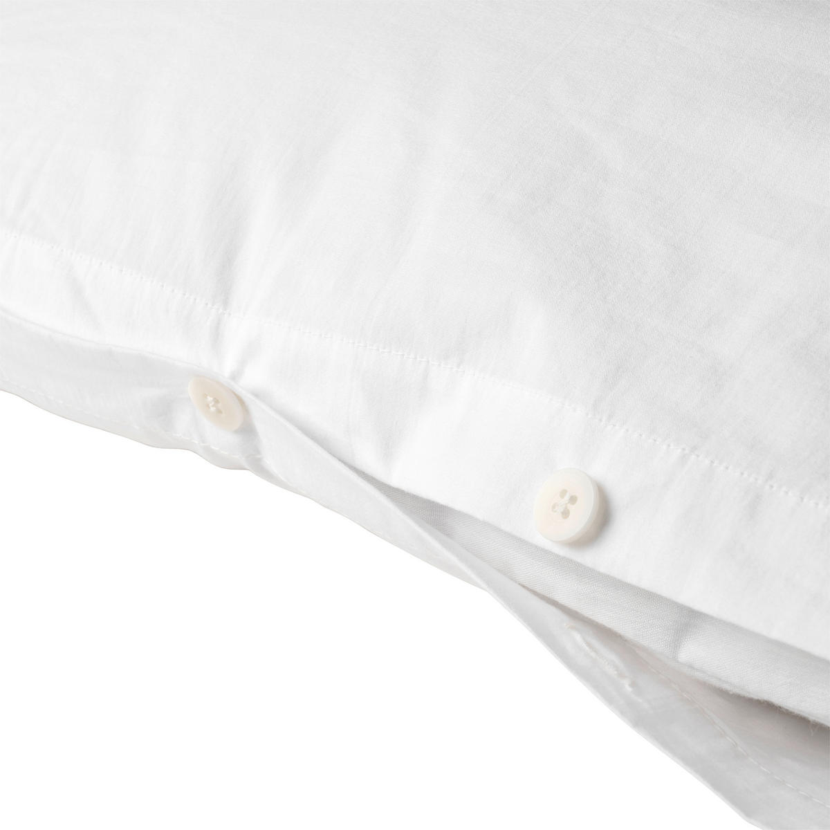 POVLEČENÍ, perkál, bílá, 140/200 cm - bílá, Basics, textil (140/200cm) - Bio:Vio