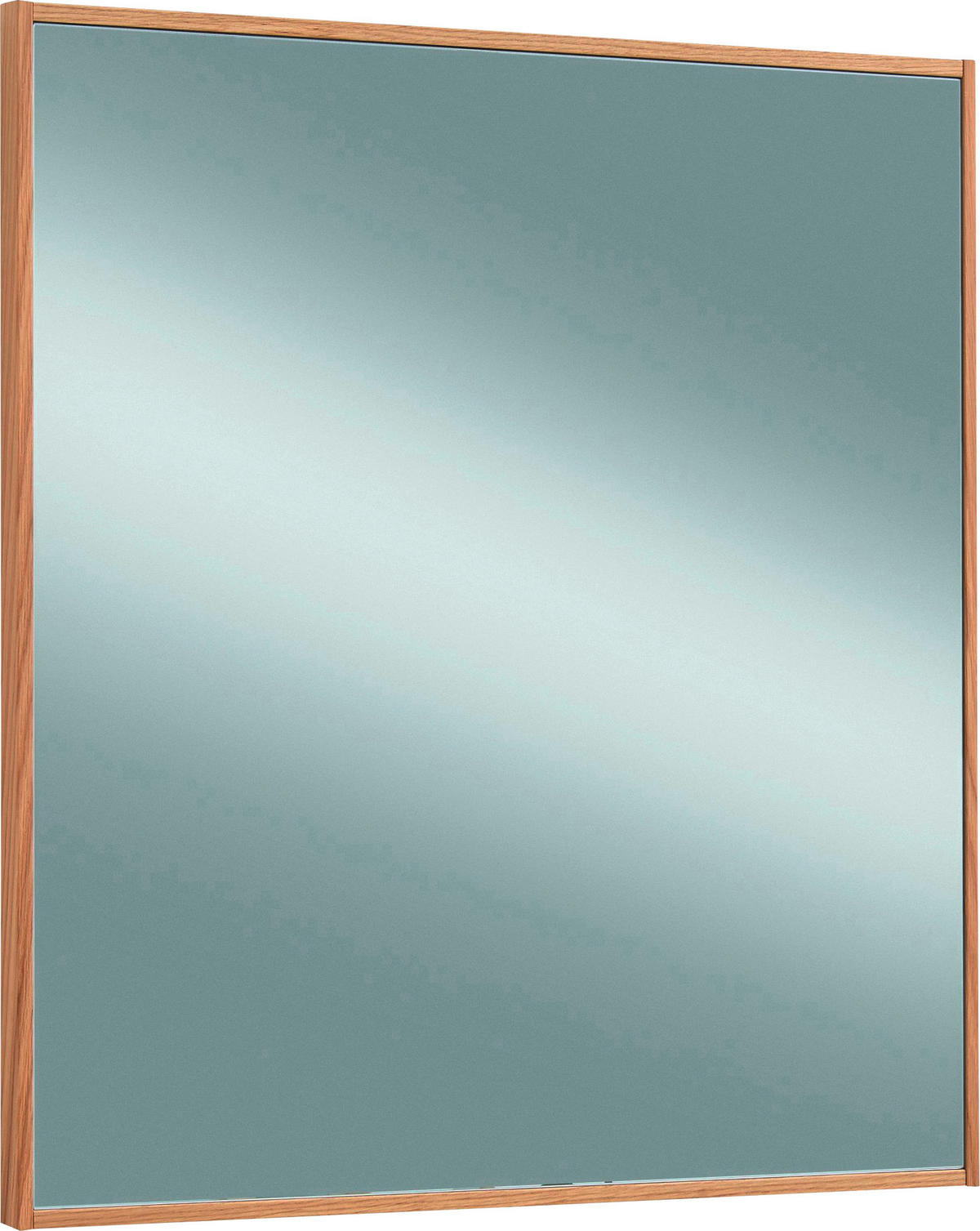 STENSKO OGLEDALO, 70/82/3 cm les, steklo  - barve hrasta, Design, steklo/les (70/82/3cm) - Novel