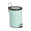 TRETEIMER 3 l  Metall  - Schwarz/Mintgrün, Basics, Kunststoff/Metall (17/24/17cm) - Sadena