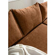 ECKSOFA Rostfarben Flachgewebe  - Rostfarben/Buchefarben, KONVENTIONELL, Holz/Textil (230/144cm) - Carryhome