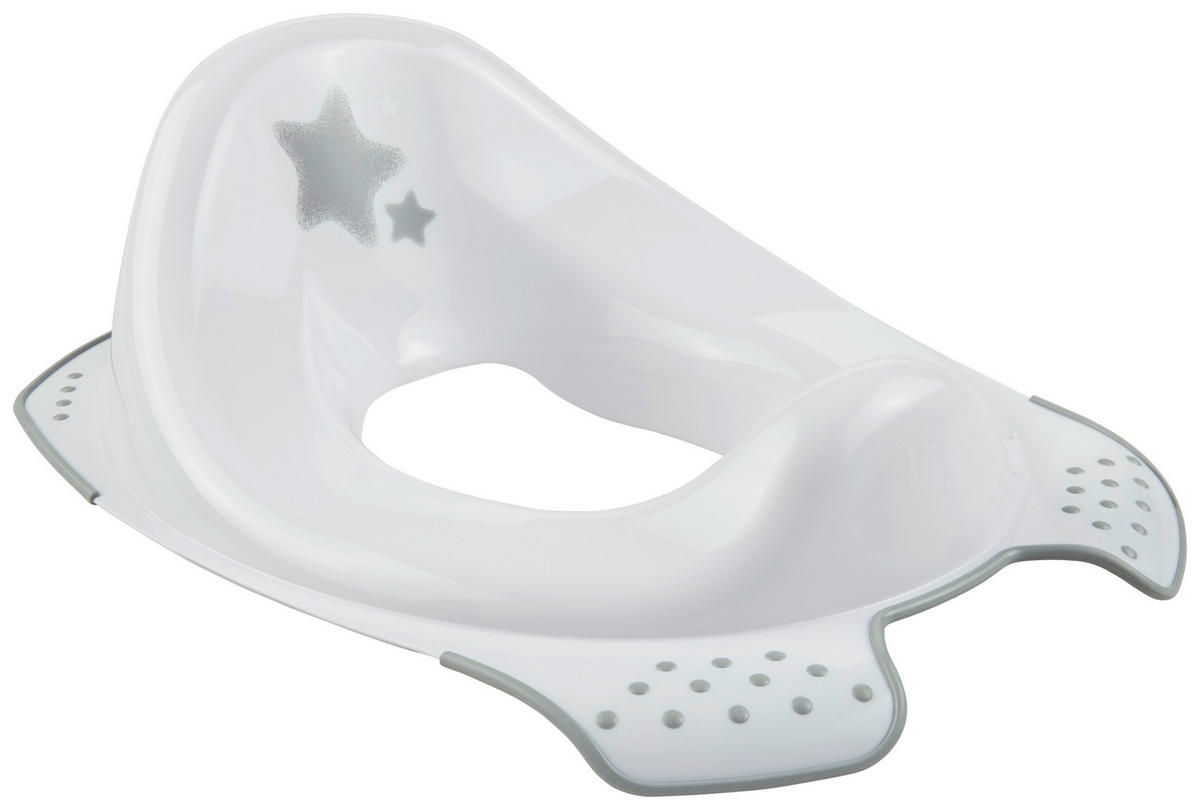 NASTAVAK ZA WC ŠKOLJKU  STARS  - bijela/siva, Basics, plastika (30/40/15cm) - My Baby Lou