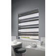 DOPPELROLLO 80/160 cm  - Anthrazit/Weiß, Design, Textil (80/160cm) - Homeware