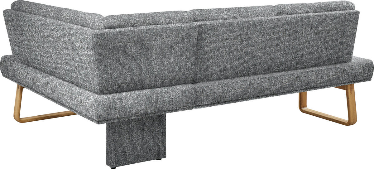 ECKBANK 280/174 cm  in Grau, Eichefarben  - Eichefarben/Grau, Design, Holz/Textil (280/174cm) - Dieter Knoll