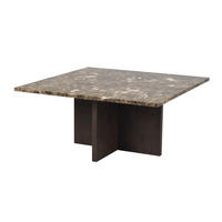 SOFFBORD i trä, sten  - brun/mörkbrun, Klassisk, trä/sten (90/42/90cm) - Rowico