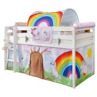 HOCHBETT 90/200 cm Weiß Weiß  - Naturfarben/Weiß, Natur, Holz/Textil (90/200cm) - MID.YOU