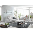 3-SITZER-SOFA in Leder Weiß  - Schwarz/Weiß, Design, Leder/Metall (222/86/104cm) - Dieter Knoll