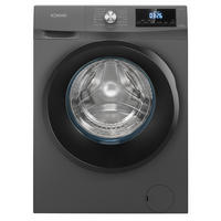 WASCHTROCKNER WAT 7186 TI  - Titanfarben/Schwarz, Basics, Glas/Kunststoff (60/85/54cm) - Bomann
