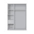 SCHWEBETÜRENSCHRANK 2 -türig Sonoma Eiche, Weiß - Alufarben/Weiß, KONVENTIONELL, Holzwerkstoff/Metall (150/216/68cm) - Hom`in