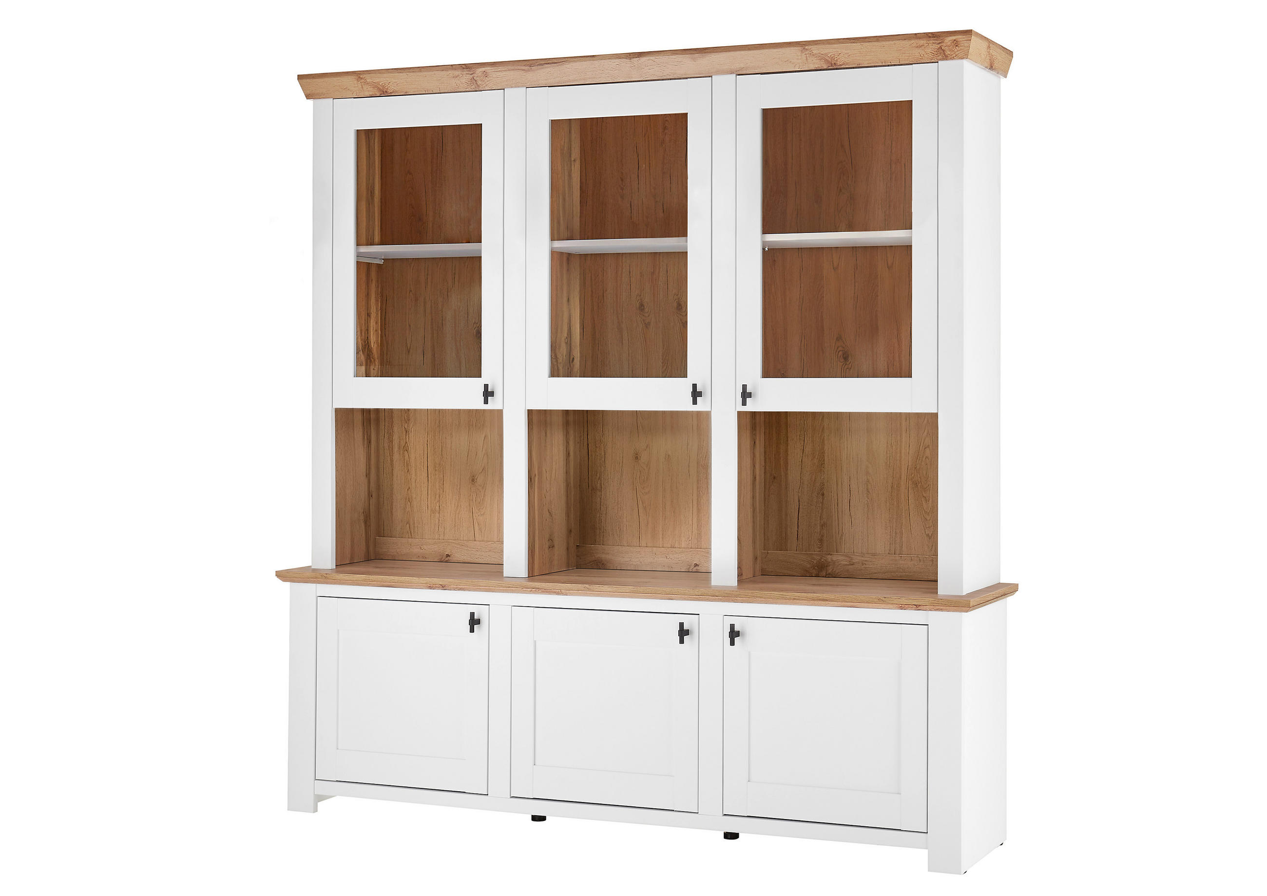 MEHRZWECKSCHRANK 198/206/45 cm  in Eichefarben, Pinienfarben  - Eichefarben/Eiche Wotan, Design, Holzwerkstoff/Metall (198/206/45cm) - MID.YOU