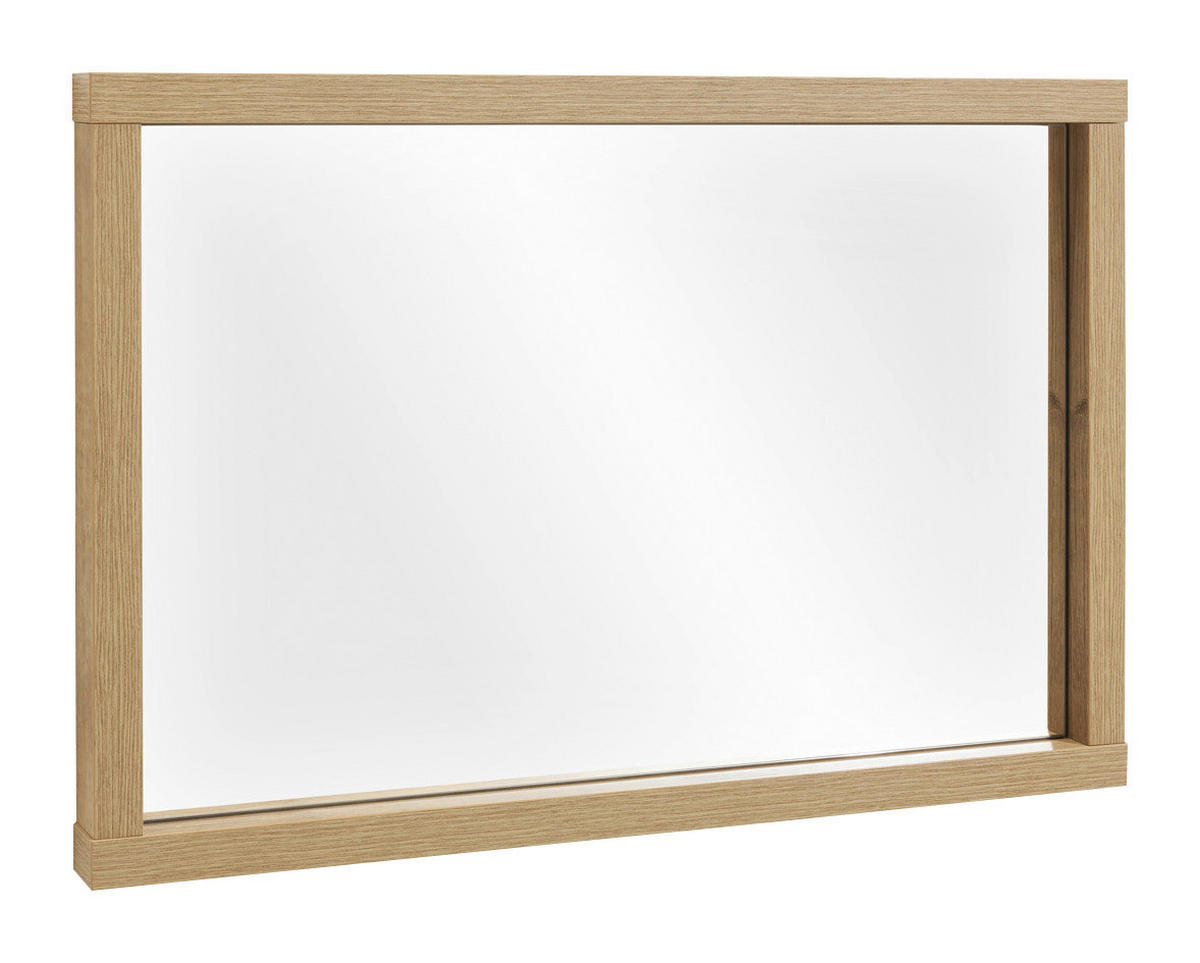 SPIEGEL 90/60/6 cm    in rechteckig  - Eichefarben, MODERN, Glas/Holzwerkstoff (90/60/6cm) - Carryhome