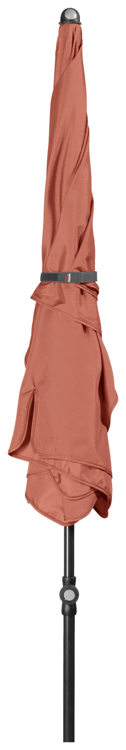 SONNENSCHIRM 185x120 cm Terracotta  - Anthrazit/Terracotta, Basics, Textil/Metall (185/120cm) - Doppler