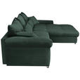 Freisteller von Carryhome ECKSOFA Dunkelgrün Cord.