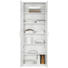 MEHRZWECKSCHRANK in Weiß - Silberfarben/Schwarz, KONVENTIONELL, Holzwerkstoff/Metall (72/194/36cm) - Xora MEHRZWECKSCHRANK in Weiß - Silberfarben/Schwarz, KONVENTIONELL, Holzwerkstoff/Metall (72/194/36cm) - Xora