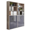 AKTENSCHRANK 168,8/227,2/33 cm  - Anthrazit Hochglanz/Sonoma Eiche, MODERN, Holzwerkstoff (168,8/227,2/33cm) - MID.YOU