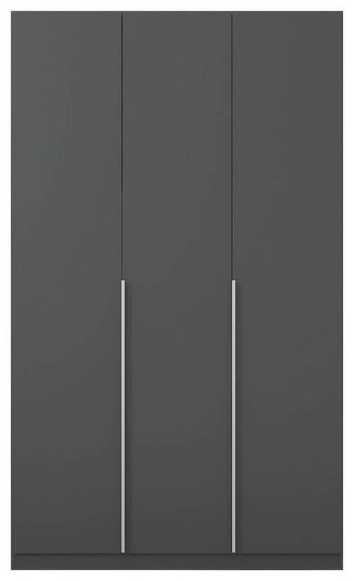 NYÍLÓAJTÓS SZEKRÉNY szürke  - alumínium színű/szürke, Modern, faalapú anyag (136/229/54cm) - Rauch Möbel