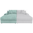 BIGSOFA Cord Salbeigrün  - Salbeigrün/Schwarz, MODERN, Kunststoff/Textil (117/93/190cm) - Carryhome