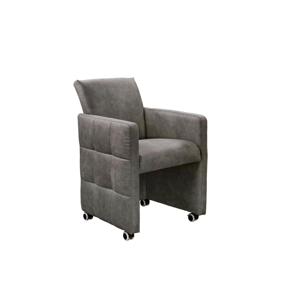 STOLICA S NASLONOM ZA RUKE  antracit  drvo, tekstil, drvni materijal      - antracit, Moderno, drvni materijal/drvo (64/90/72cm) - Livetastic