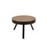 BEISTELLTISCH Teakholz mehrschichtige Massivholzplatte (Tischlerplatte) rund Teakfarben - Schwarz/Teakfarben, Design, Holz/Metall (58/40cm) BEISTELLTISCH Teakholz mehrschichtige Massivholzplatte (Tischlerplatte) rund Teakfarben - Schwarz/Teakfarben, Design, Holz/Metall (58/40cm)