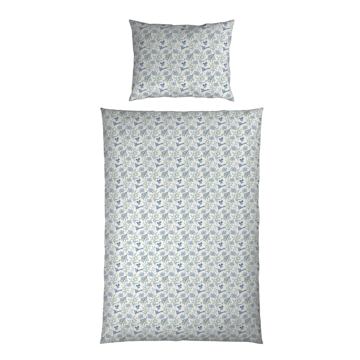 POVLEČENÍ, flanel, modrá, bílá, 140/200 cm - bílá/modrá, textil (140/200cm) - Esposa