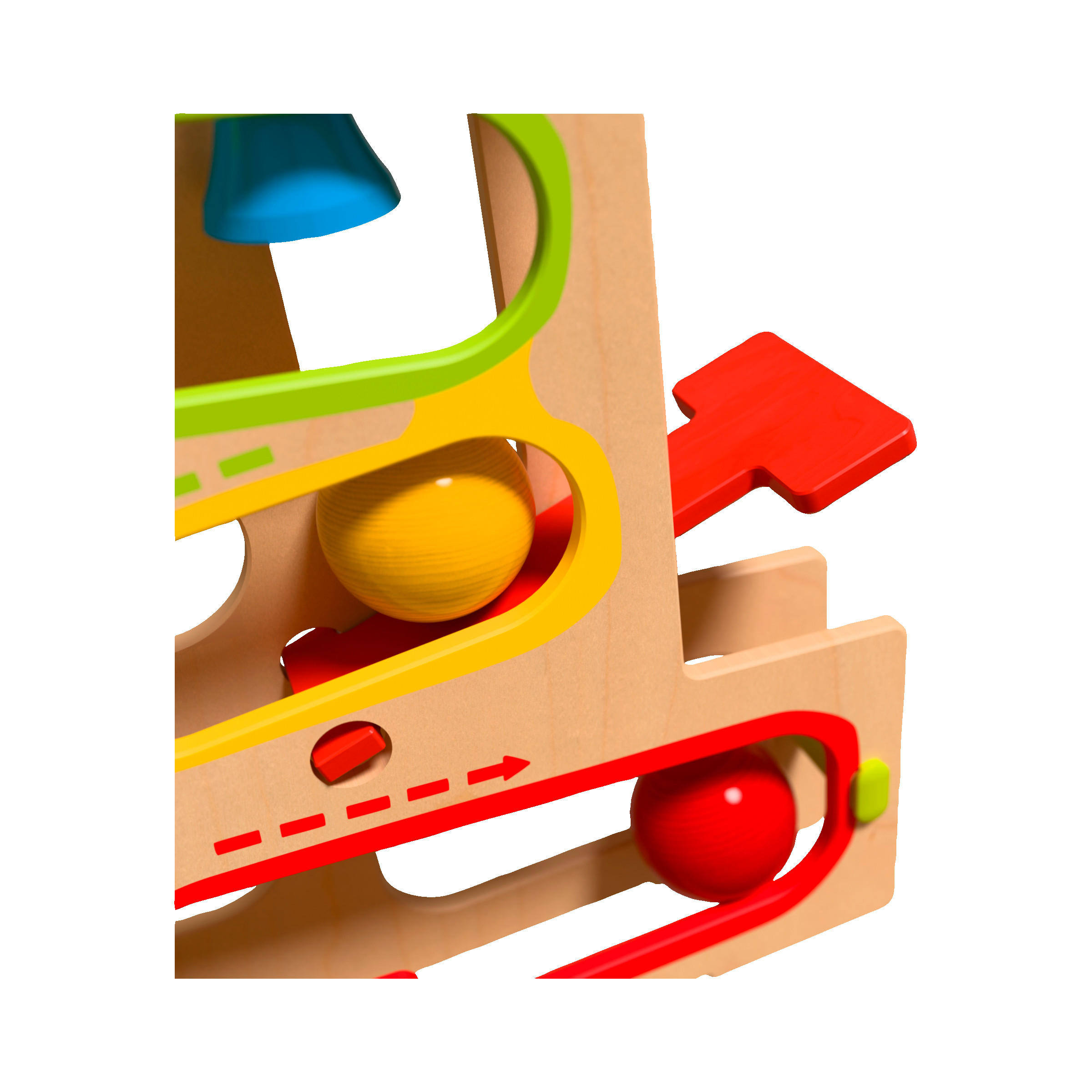 KUGELBAHN - Multicolor, Basics, Holz (35/30/7cm) - Haba