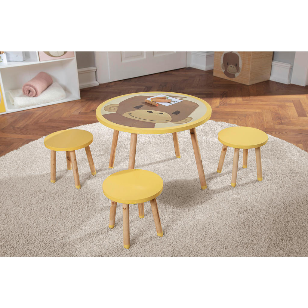 Thumbnail - Xxxl Kindersitzgruppe Anouk, Gelb, Holz, Holzwerkstoff, Tanne, Kinder- & Jugendzimmer, Kindermöbel, Kindersitzmöbel & -t...