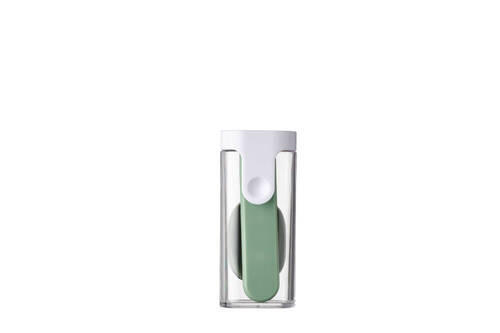 LŽÍCE - barvy stříbra/šalvějově zelená, Konvenční, kov/plast (14,5/7,4/2,9cm) - Mepal